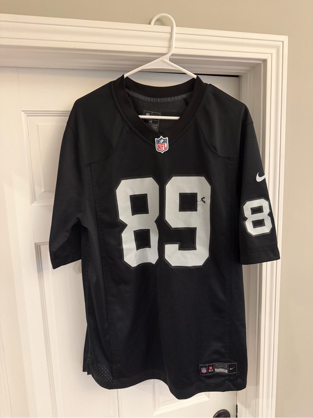 Nike NFL Black #89 Brock Bowers Men’s Jersey